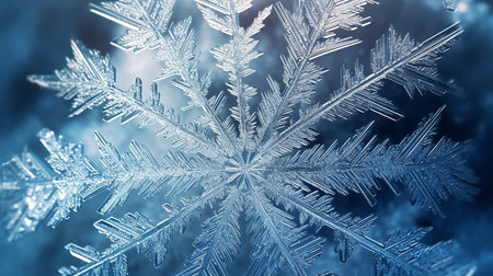 This image shows an ice crystal pattern on a frozen window.の素材