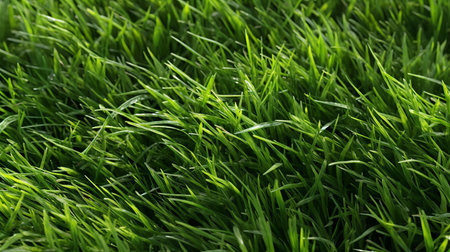 This image shows the texture of fresh spring meadow grass.の素材