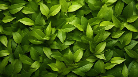 This image shows the natural pattern of fresh green leaves.の素材
