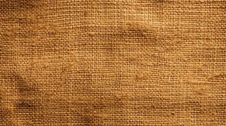 This image shows a coarse texture of burlap, a natural fiber.の素材