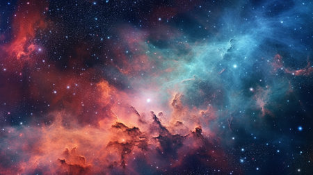 This image shows a cosmic starfield texture.の素材