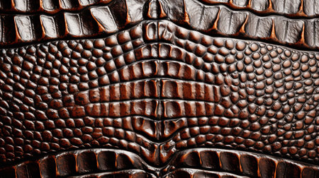 This image shows a detailed pattern of crocodile leather.の素材