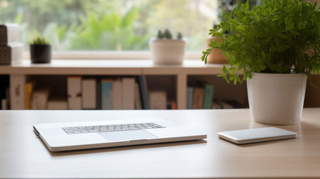 Study Desk Personalized Notebook Mockup - AI Generatedの素材