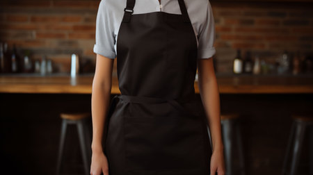 Home Kitchen Customized Apron Design Mockup - AI Generatedの素材