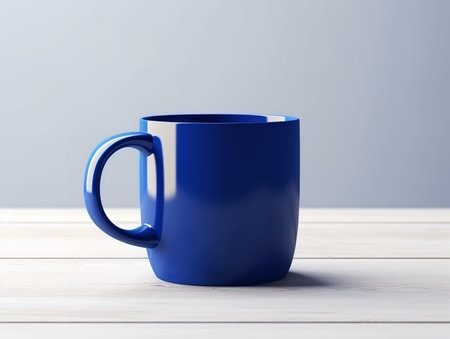 Stylish Ceramic Mug Mockup for Branding - AI Generatedの素材