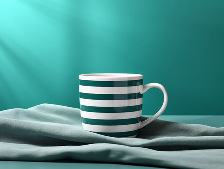 Stylish Ceramic Mug Mockup for Branding - AI Generatedの素材