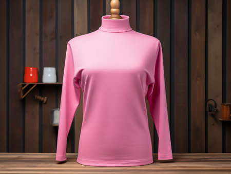 Trendy T-Shirt Design Mockup for Apparel - AI Generatedの素材