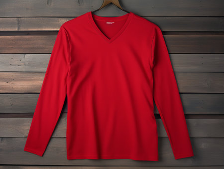 Trendy T-Shirt Design Mockup for Apparel - AI Generatedの素材