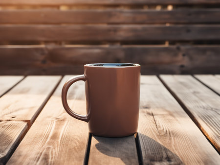 Stylish Ceramic Mug Mockup for Branding - AI Generatedの素材