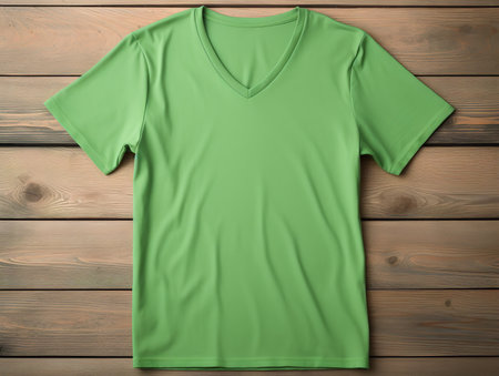 Trendy T-Shirt Design Mockup for Apparel - AI Generatedの素材