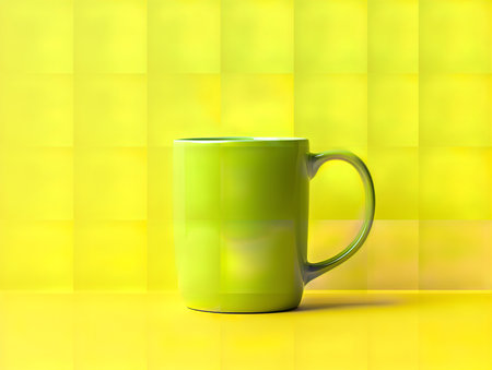 Stylish Ceramic Mug Mockup for Branding - AI Generatedの素材