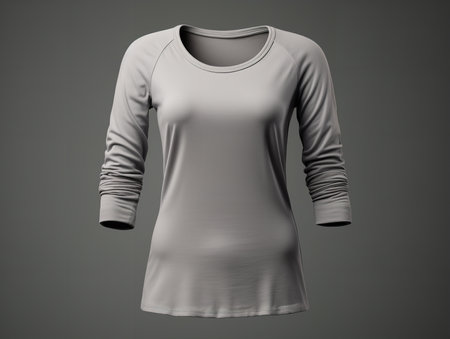 Trendy T-Shirt Design Mockup for Apparel - AI Generatedの素材
