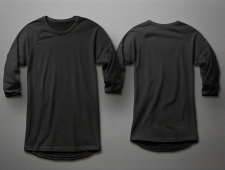 Trendy T-Shirt Design Mockup for Apparel - AI Generatedの素材