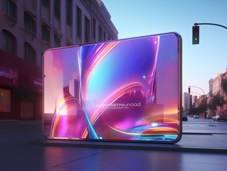 Outdoor Billboard Advertising Mockup - AI Generatedの素材