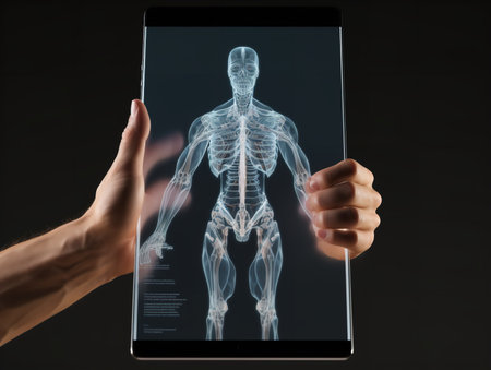 Sleek Digital Tablet Mockup for Tech Displays - AI Generatedの素材