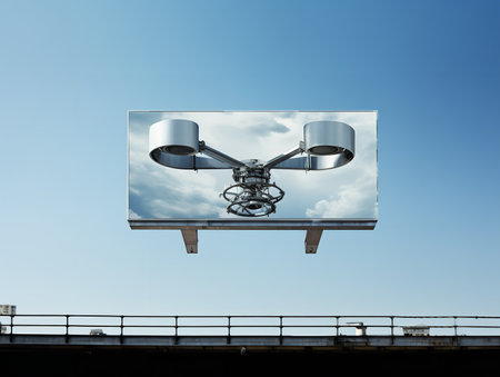 Outdoor Billboard Advertising Mockup - AI Generatedの素材