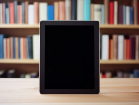 Sleek Digital Tablet Mockup for Tech Displays - AI Generatedの素材