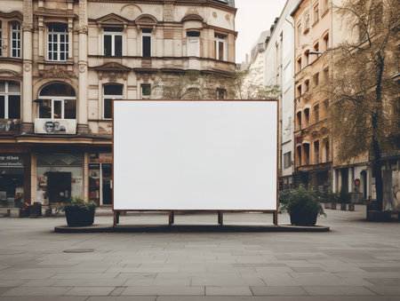 Outdoor Billboard Advertising Mockup - AI Generatedの素材
