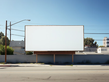 Outdoor Billboard Advertising Mockup - AI Generatedの素材