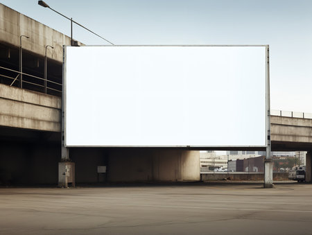 Outdoor Billboard Advertising Mockup - AI Generatedの素材