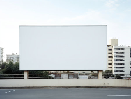 Outdoor Billboard Advertising Mockup - AI Generatedの素材