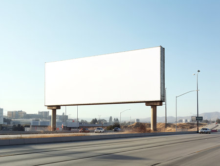 Outdoor Billboard Advertising Mockup - AI Generatedの素材