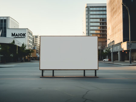 Outdoor Billboard Advertising Mockup - AI Generatedの素材