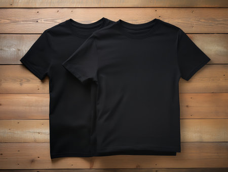 Trendy T-Shirt Design Mockup for Apparel - AI Generatedの素材