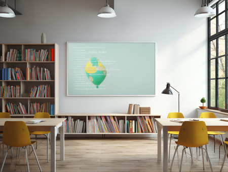 Dynamic LED Screen Mockup for Vibrant Displays - AI Generatedの素材