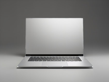 Sleek Laptop Mockup for Business and Education - AI Generatedの素材