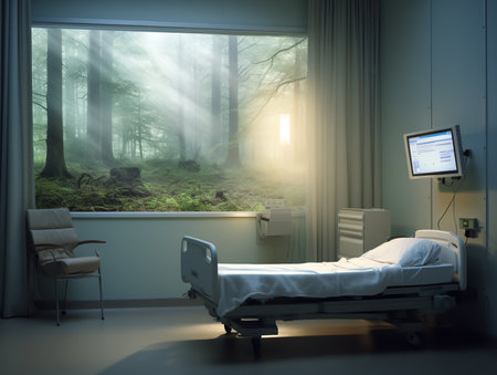 Dynamic LED Screen Mockup for Vibrant Displays - AI Generatedの素材