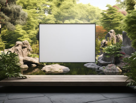 Eye-Catching Digital Billboard Mockup - AI Generatedの素材