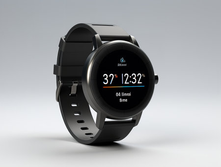 Innovative Smart Watch Mockup for Tech Marketing - AI Generatedの素材