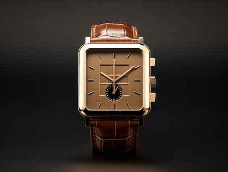 Innovative Smart Watch Mockup for Tech Marketing - AI Generatedの素材