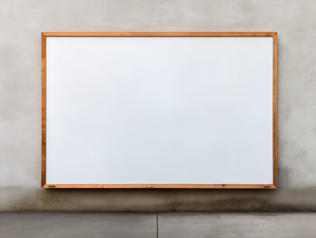Interactive Whiteboard Mockup for Creative Ideas - AI Generatedの素材