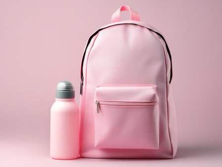 Trendy Backpack Mockup for Fashion and Travel - AI Generatedの素材