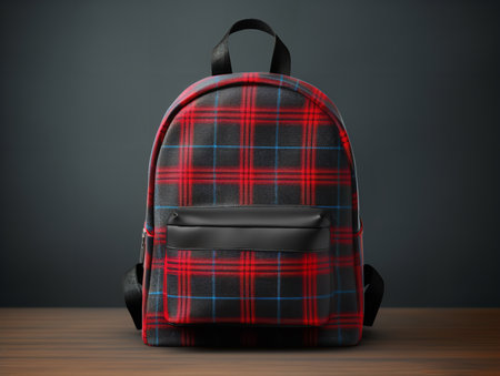 Trendy Backpack Mockup for Fashion and Travel - AI Generatedの素材