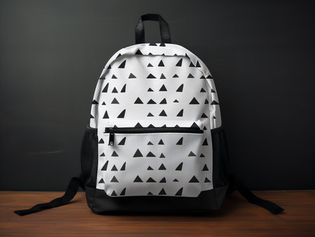 Trendy Backpack Mockup for Fashion and Travel - AI Generatedの素材