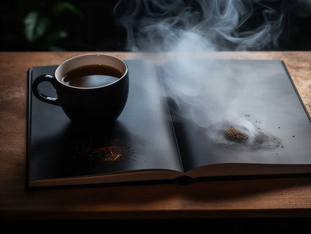 Creative Book Cover Mockup for Authors and Publishers - AI Generatedの素材