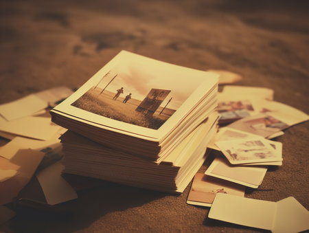 Creative Book Cover Mockup for Authors and Publishers - AI Generatedの素材