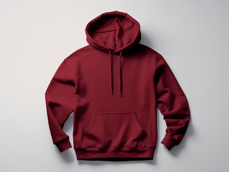 Stylish Hoodie Mockup for Fashion and Casual Wear - AI Generatedの素材