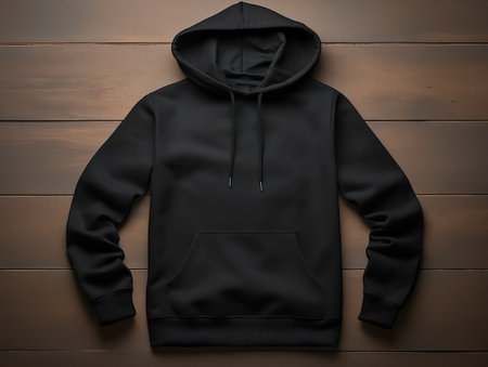 Stylish Hoodie Mockup for Fashion and Casual Wear - AI Generatedの素材