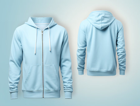 Stylish Hoodie Mockup for Fashion and Casual Wear - AI Generatedの素材