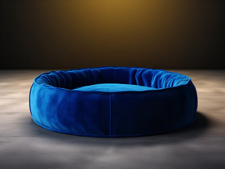 Cozy Pet Bed Mockup for Home and Pet Stores - AI Generatedの素材