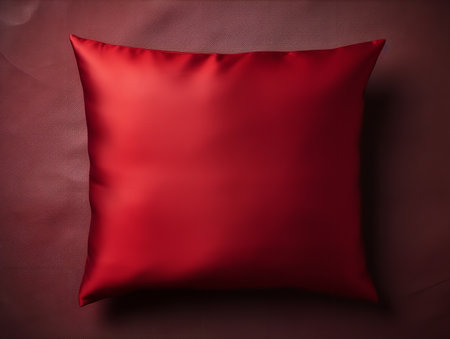Decorative Throw Pillow Mockup for Interior Styling - AI Generatedの素材