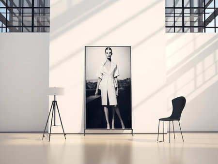 Eye-Catching Poster Mockup for Events and Promotions - AI Generatedの素材