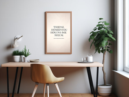 Eye-Catching Poster Mockup for Events and Promotions - AI Generatedの素材