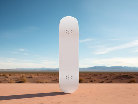 Trendy Skateboard Deck Mockup for Sports and Lifestyle - AI Generatedの素材