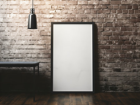Eye-Catching Poster Mockup for Events and Promotions - AI Generatedの素材