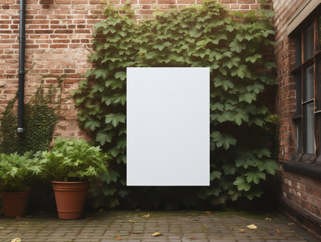 Eye-Catching Poster Mockup for Events and Promotions - AI Generatedの素材